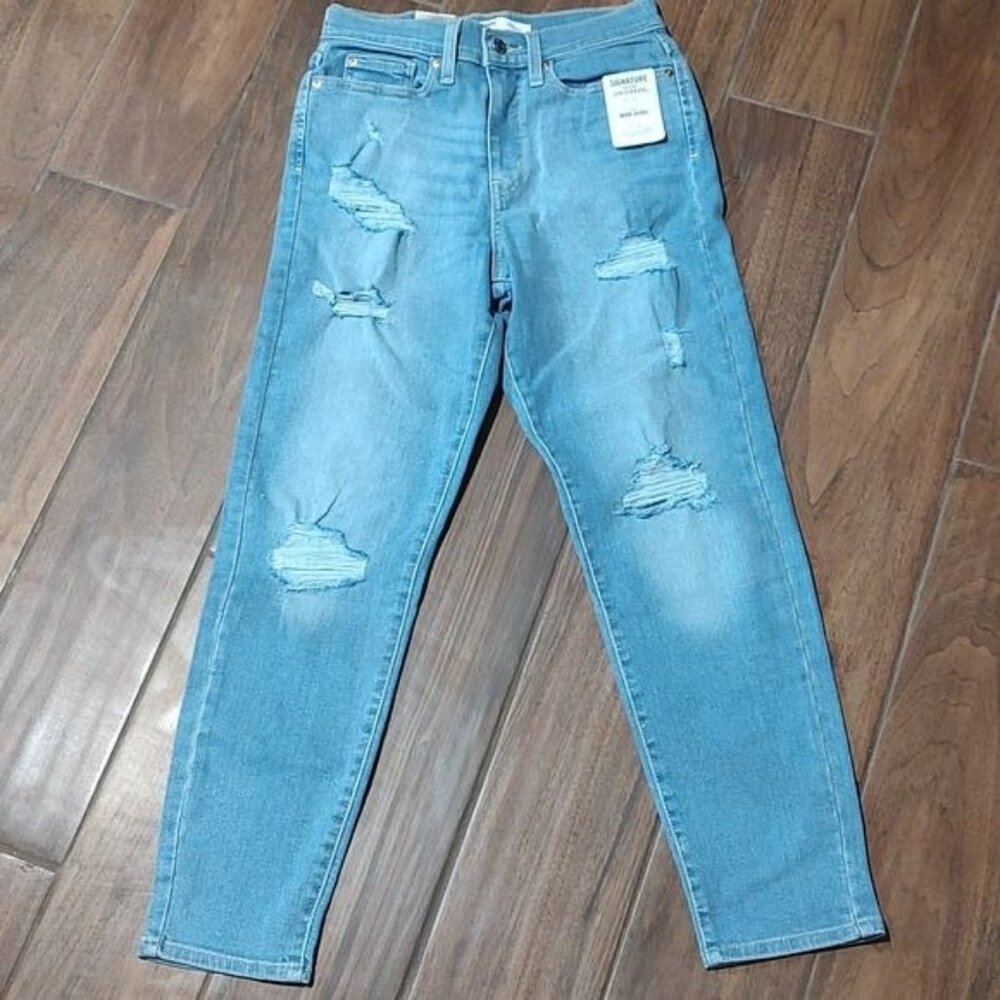 NWT Levi 5 mom jeans distressed high rise
